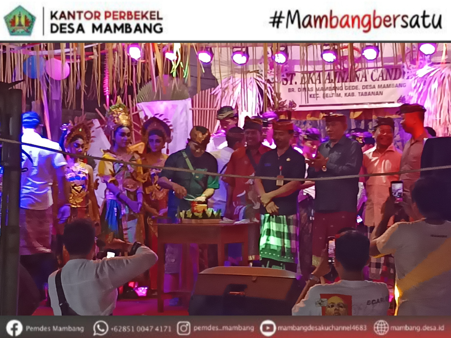 PERBEKEL DESA MAMBANG MENGHADIRI HUT STT BANJAR MAMBANG GEDE
