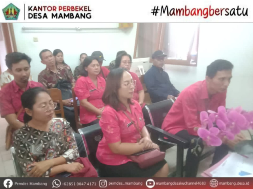 KASI KESRA MENGHADIRI UNDANGAN ZOOMEET DI KANTOR CAMAT SELEMADEG TIMUR