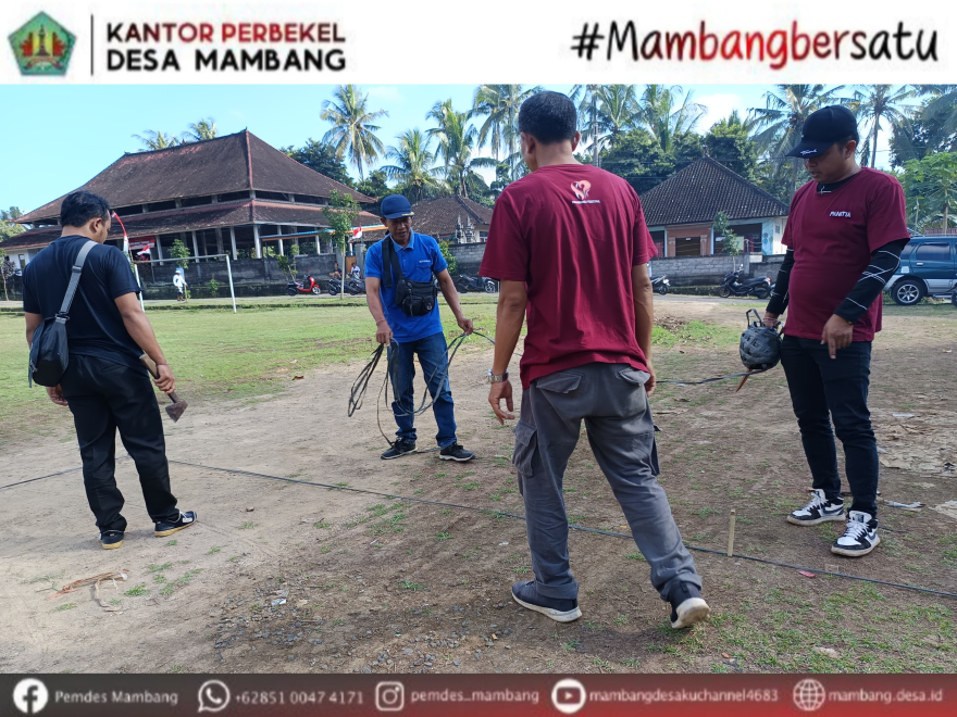 PERSIAPAN H-2 ARENA LOMBA  MENYAMBUT 17 AGUSTUSAN DESA MAMBANG