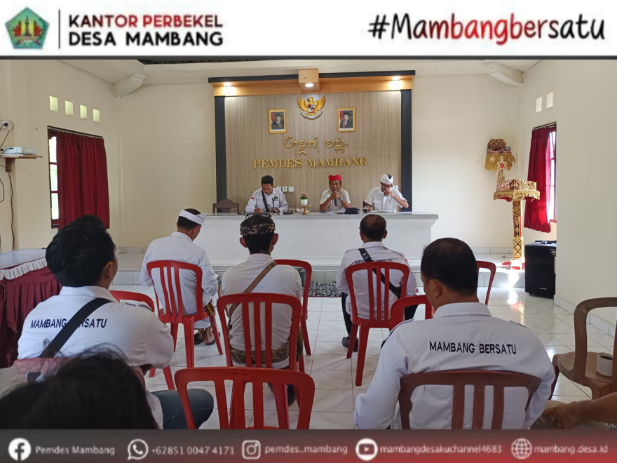 RAPAT RUTIN PEMDES MAMBANG BULAN NOVEMBER 2025