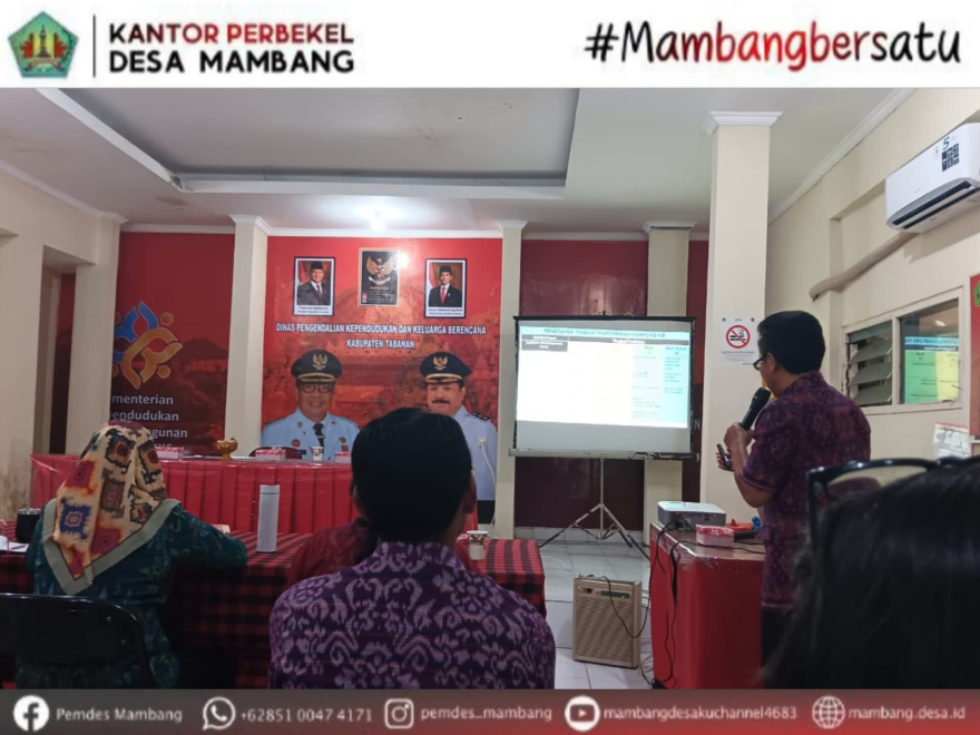 RAPAT SOSIALISASI DATA KAMPUNG KB