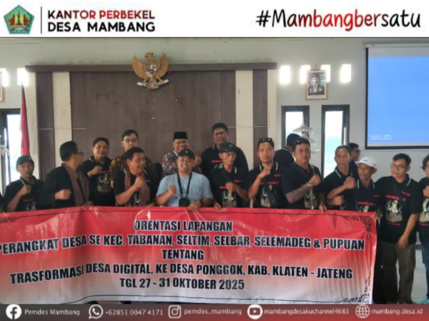 BIMTEK PENINGKATAN KAPASITAS PERANGKAT DESA DI DESA PONGGONG, JATENG